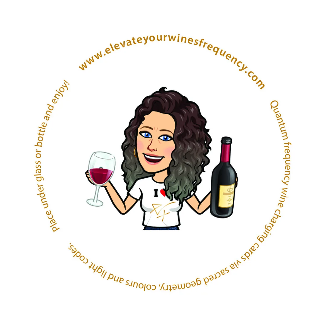 Back of Cosmic sacred geometry coaster for wine charging