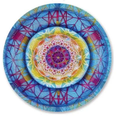 One of cosmic sacred geometry coaster